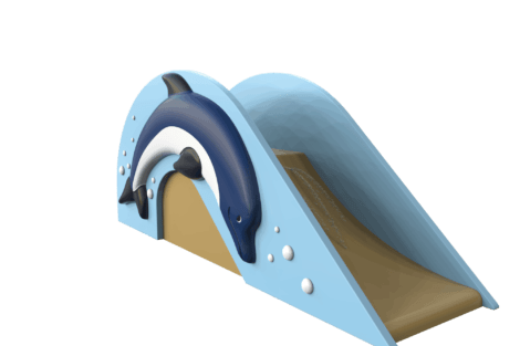1115 9504 Dolphin Slide Underwater Perspective